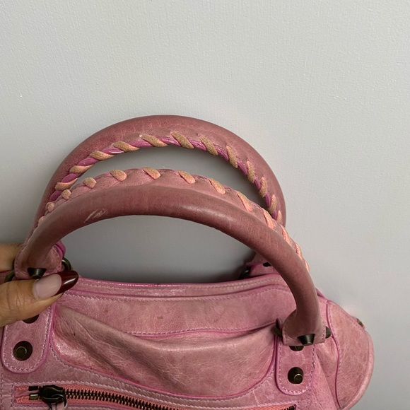 balenciaga city bag pink